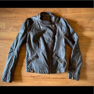 Women’s Faux Leather Moto Jacket